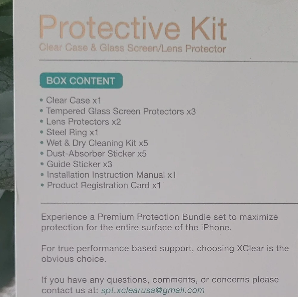 XClear Protective Kit for iPhone 2022 Pro Max - Clear